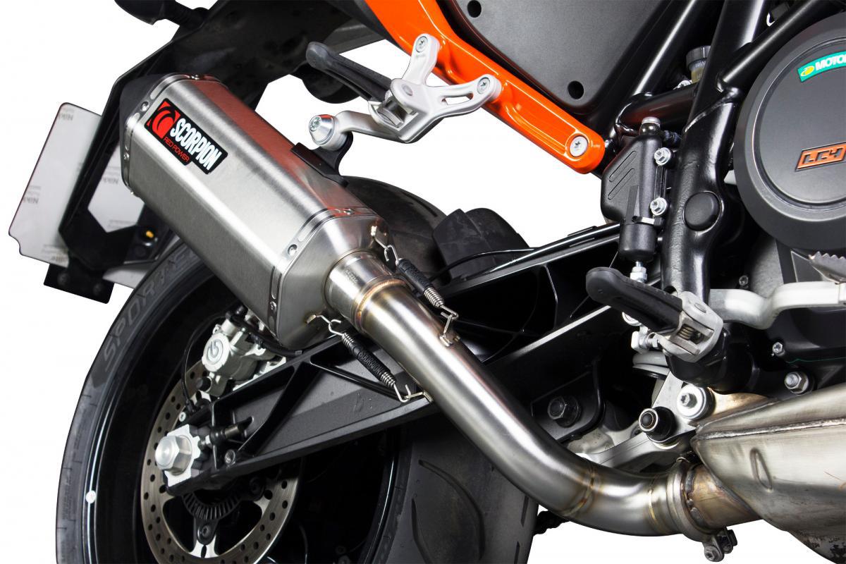 KTM Duke 690 2012-2016 Serket Parallel Slip-on Brushed Stainless Steel Sleeve - Bild 5