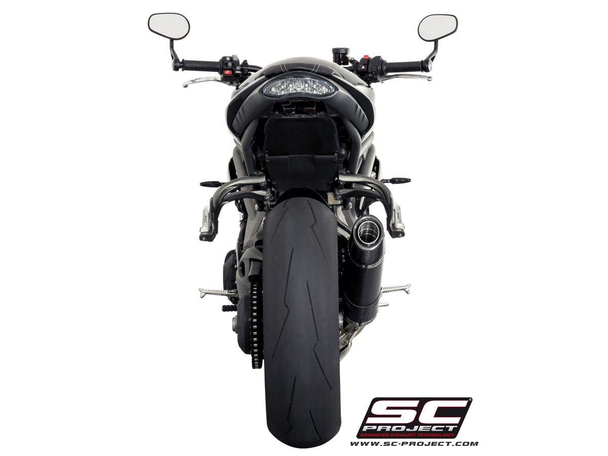 Oval carbon exhaust, low mount - SPEED TRIPLE 1050 (2016 - 2017) - S - R - Bild 2