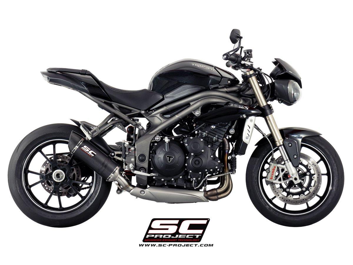 Oval carbon exhaust, low mount - SPEED TRIPLE 1050 (2016 - 2017) - S - R - Bild 3
