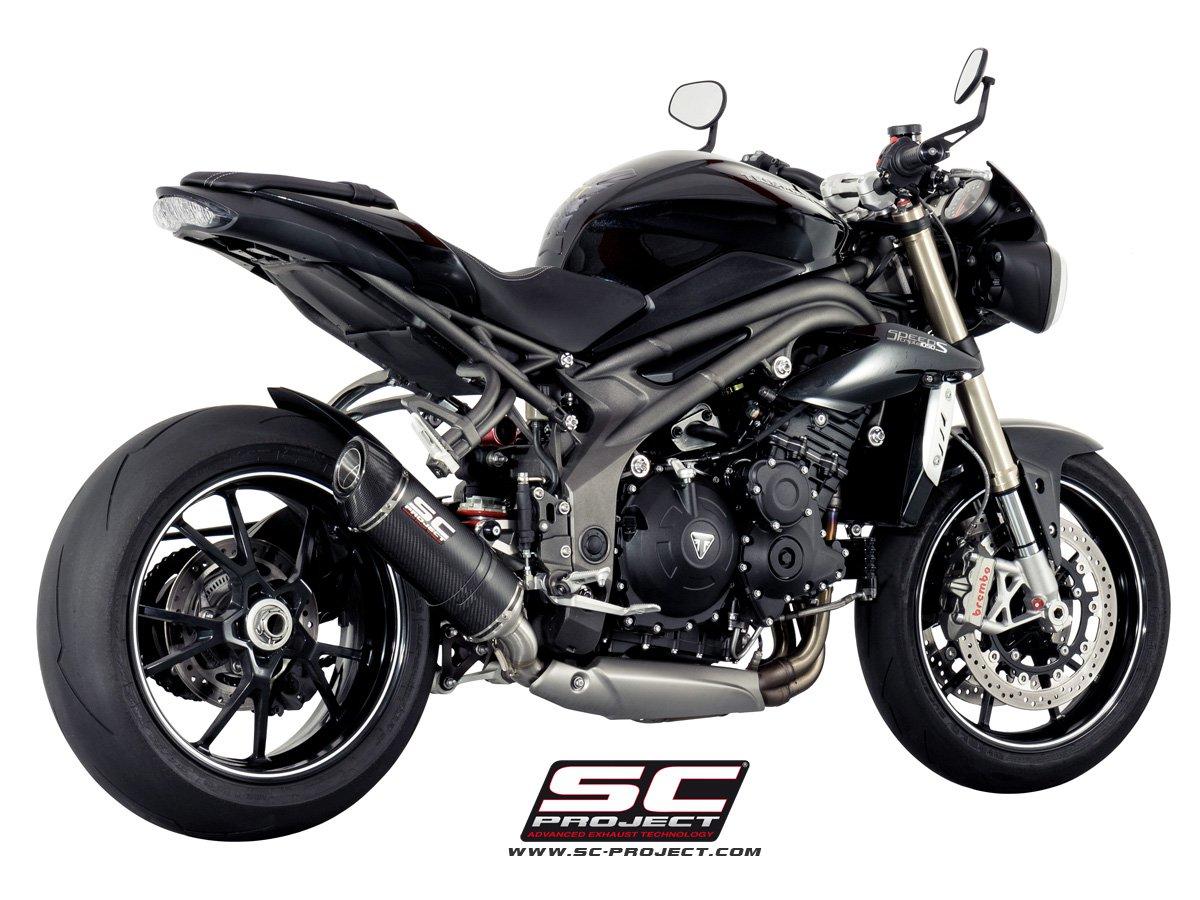 Oval carbon exhaust, low mount - SPEED TRIPLE 1050 (2016 - 2017) - S - R - Bild 4