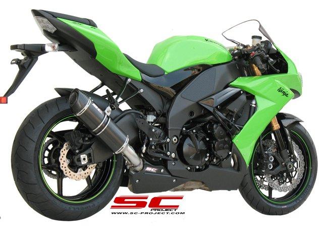 Oval titanium exhaust - NINJA ZX-10R (2008 - 2010)