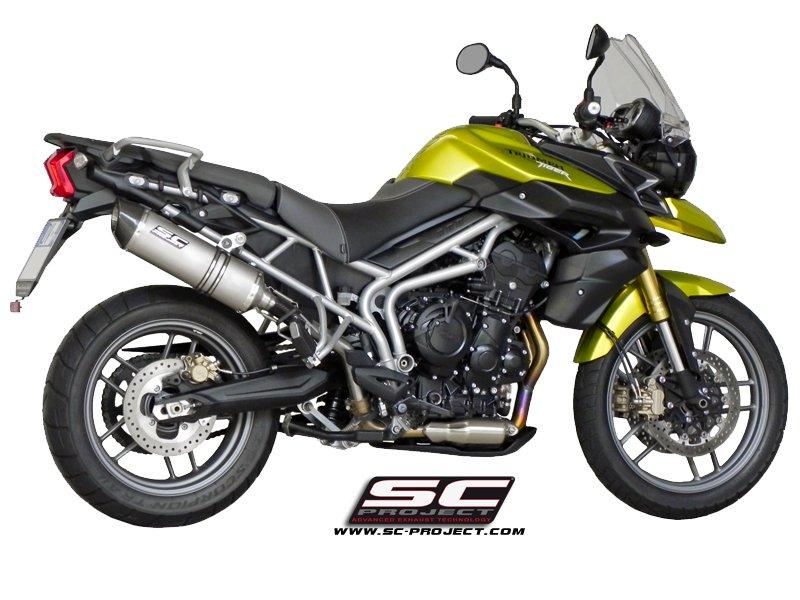Oval titanium exhaust, high mount - TIGER 800 (2010 - 2016) - XC - Bild 2