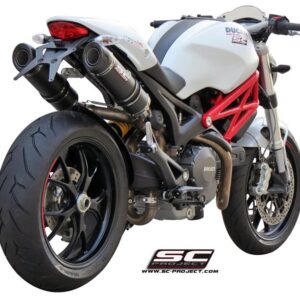 Pair of GP-Tech carbon exhaust - MONSTER 796 (2010 - 2014)