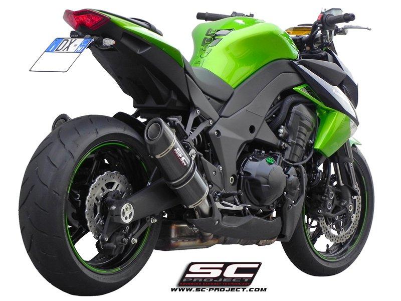 Pair of Oval carbon exhaust - Z1000 (2010 - 2013) - SX
