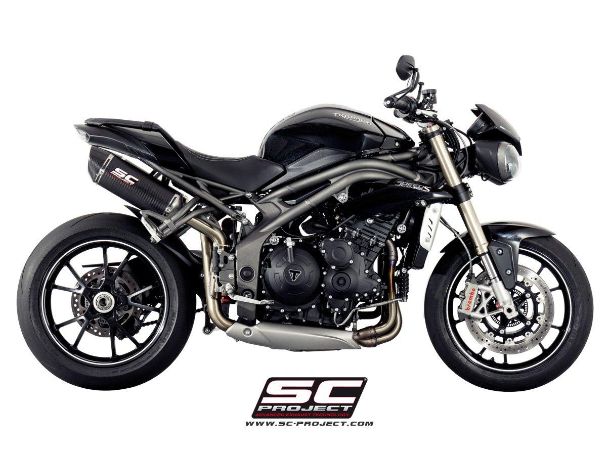 Pair of Oval carbon exhaust - SPEED TRIPLE 1050 (2016 - 2017) - S - R - Bild 4
