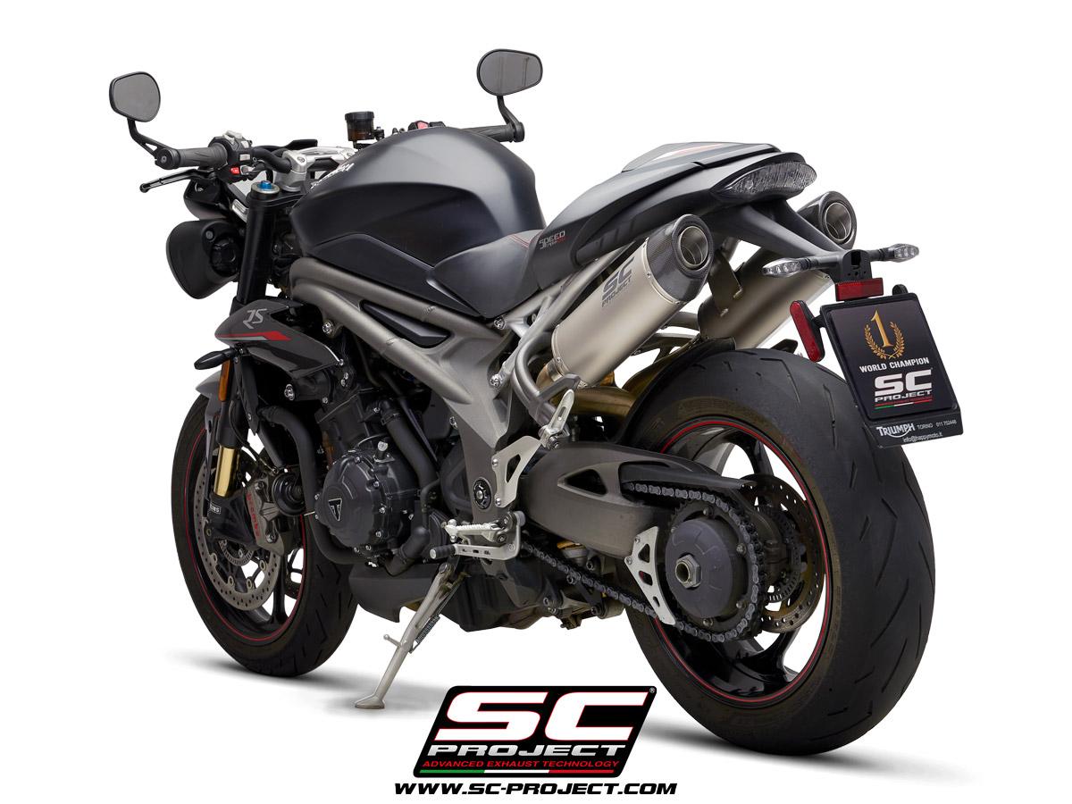 Pair of Oval Mufflers, Titanium, with Carbon fiber end cap - Bild 4