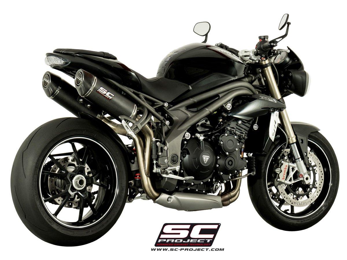 Pair of Oval titanium exhaust - SPEED TRIPLE 1050 (2016 - 2017) - S - R - Bild 2