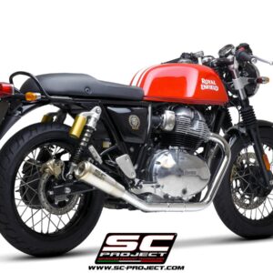 Pair of S1-GP stainless steel exhaust - INTERCEPTOR 650 (2019 - 2025)