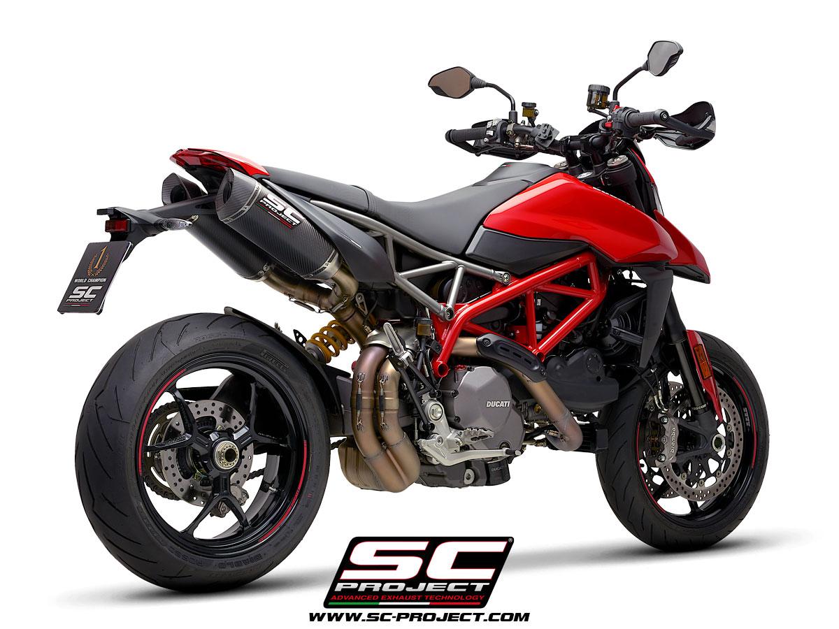 Pair of SC1-M carbon exhaust - HYPERMOTARD 950 - RVE - SP (2019 - 2021) - Euro 4