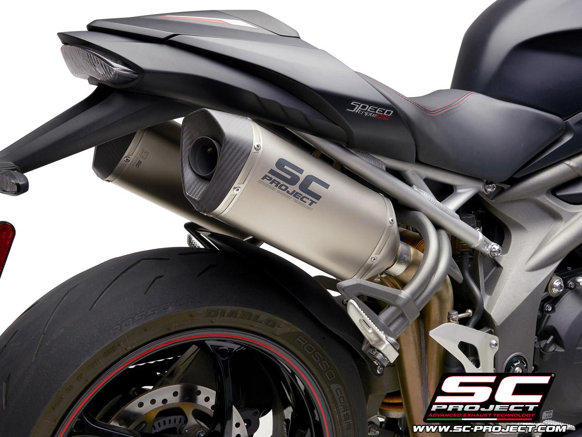 Pair of SC1-M titanium exhaust - SPEED TRIPLE 1050 (2018 - 2020) - S - RS - Bild 2