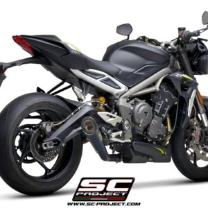S1 titanium exhaust, matt black - STREET TRIPLE 765 (2017 - 2019) - S - R - RS