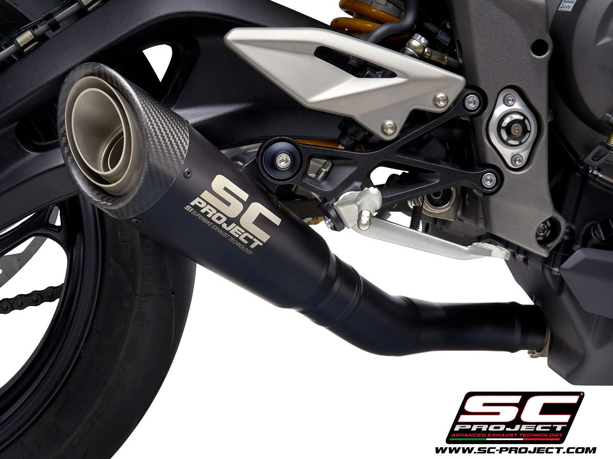 S1 titanium exhaust, matt black - STREET TRIPLE 765 (2017 - 2019) - S - R - RS - Bild 3