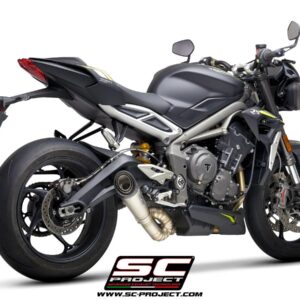 S1 titanium exhaust, with welded sector link pipe - STREET TRIPLE 765 S - R - RS (2020 - 2022)