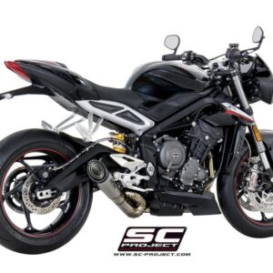 S1 titanium exhaust, with welded sector link pipe - STREET TRIPLE 765 (2017 - 2019) - S - R - RS