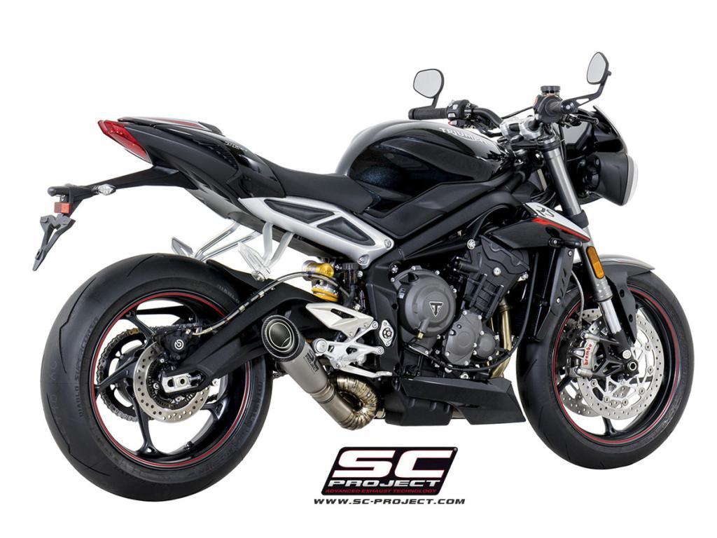 S1 titanium exhaust, with welded sector link pipe - STREET TRIPLE 765 (2017 - 2019) - S - R - RS