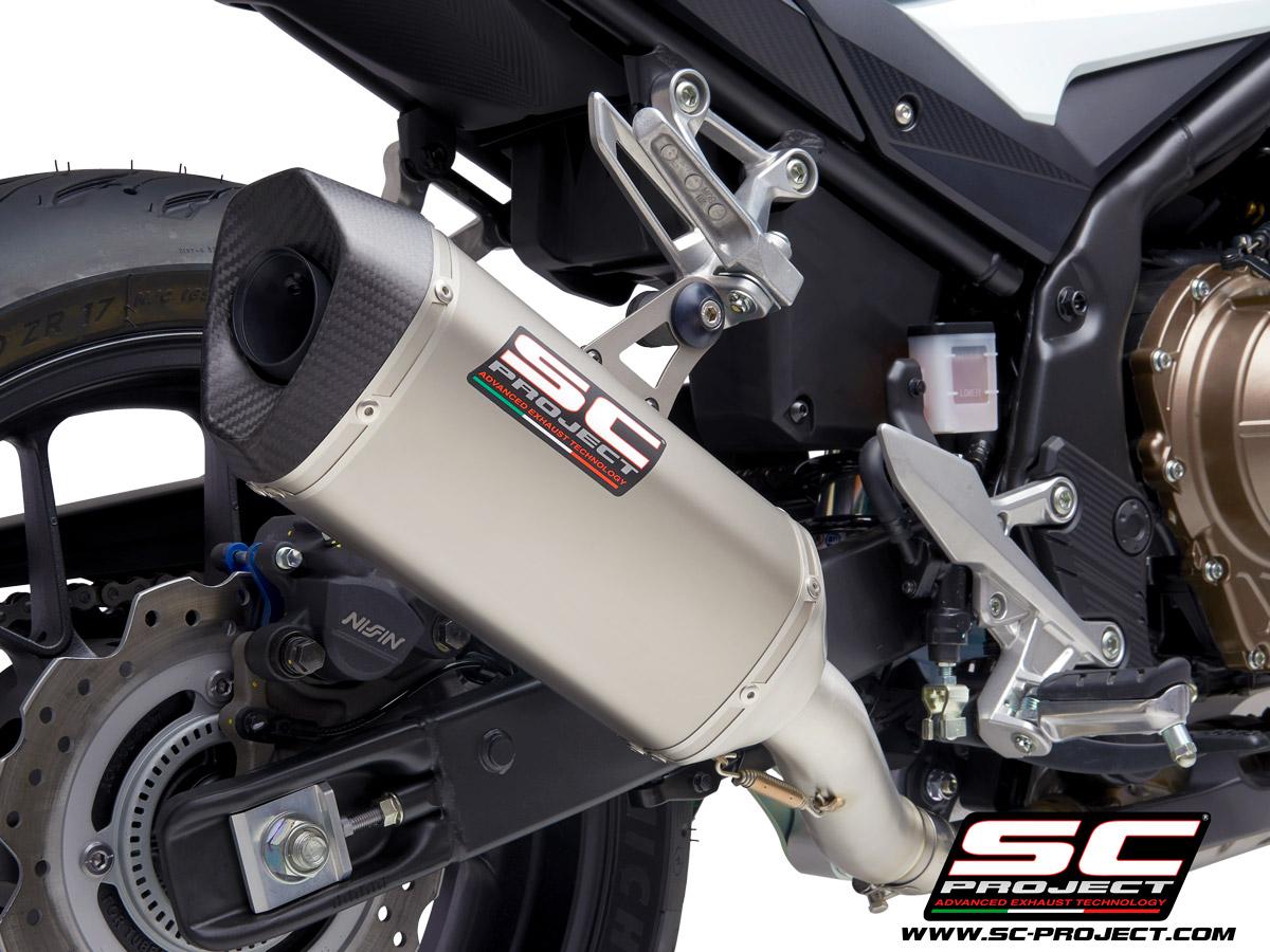 SC1-M carbon exhaust - CBR500R (2021 - 2023) - Euro 5 - Bild 2