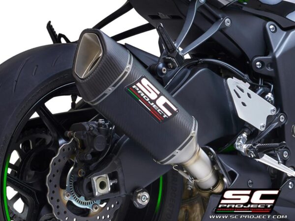 、 SC1-R carbon exhaust – NINJA ZX-6R 636 (2019 – 2021) – Slipon