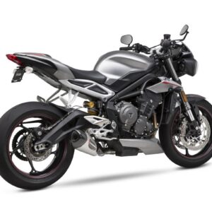 STREET TRIPLE 18-20 ALPHA T Stainless Slip-On Exhaust, w/ Stainless Muffler
