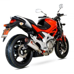 Suzuki Gladius 650 2009-2016 Serket Taper Slip-on Brushed Stainless Steel Sleeve