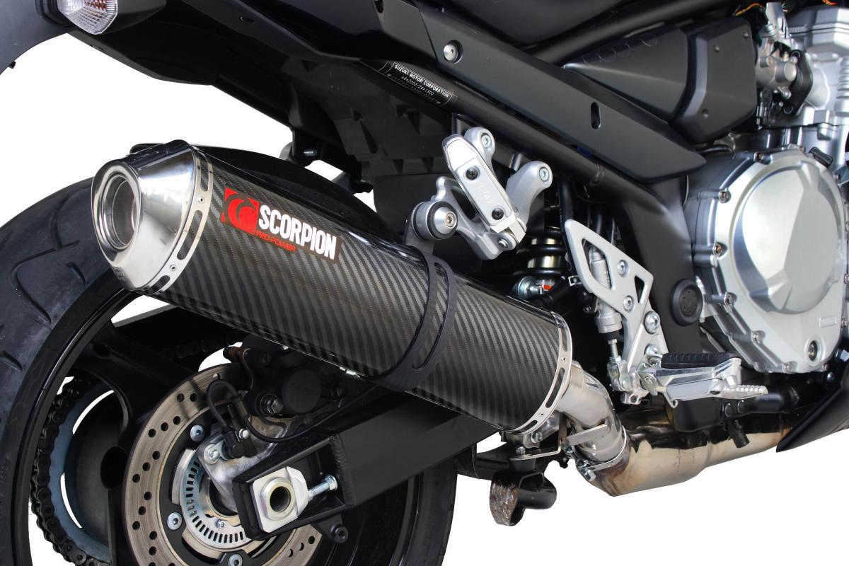 Suzuki GSF1250 Bandit 2007-2015 Factory Oval Slip-on Carbon Fibre Sleeve - Bild 3