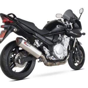 Suzuki GSF650 Bandit 2007-2011 Serket Parallel Slip-on Brushed Stainless Steel Sleeve