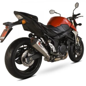 Suzuki GSR750 2011-2016 Serket Taper Slip-on Brushed Stainless Steel Sleeve