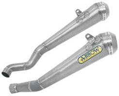 SUZUKI GSX-R 1000 07 L & R TITANIUM HOMOLOGATED EXHAUSTS FOR STOCK AND ARROW COLLECTORS