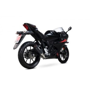 Suzuki GSX-R 125 / GSX-R 150 2017-2020 Red Power Full System Black Ceramic Coated Sleeve