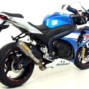 SUZUKI GSX-R1000 12-14 TITANIUM GP2 SILENCER WITH MID PIPE FOR ORIGINAL AND ARROW COLLECTOR