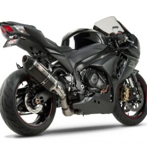 SUZUKI GSX-R1000 12-16 R-77 Stainless Slip-On Exhaust, w/ Carbon Fiber Muffler