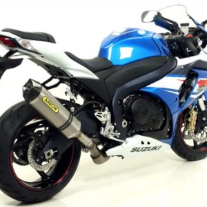 SUZUKI GSX-R1000 12 HOM. TITANIUM RACE-TECH SILENCER WITH CARBON END CAP FOR ORIGINAL AND ARROW COLLECTOR