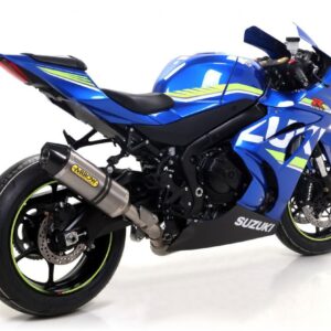 SUZUKI GSX-R 1000 17 HOMOL. TITANIUM RACE TECH SILENCER WITH CARBONE END CAP FOR ORIGINAL AND ARROW COLLECTORS