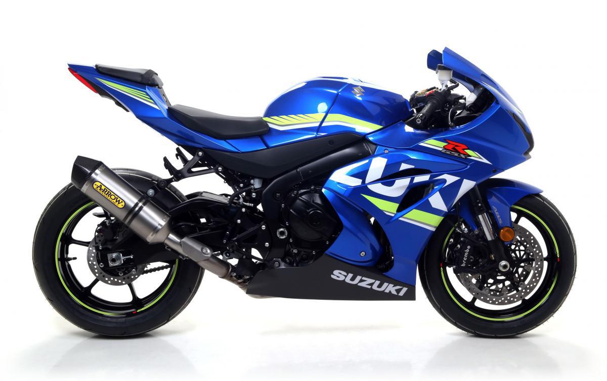 SUZUKI GSX-R 1000 17 HOMOL. TITANIUM RACE TECH SILENCER WITH CARBONE END CAP FOR ORIGINAL AND ARROW COLLECTORS - Bild 3