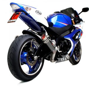 Suzuki GSX-R1000 2007-2008 RP1-GP Slip-on Carbon Fibre Sleeve, Removes Factory catalyst