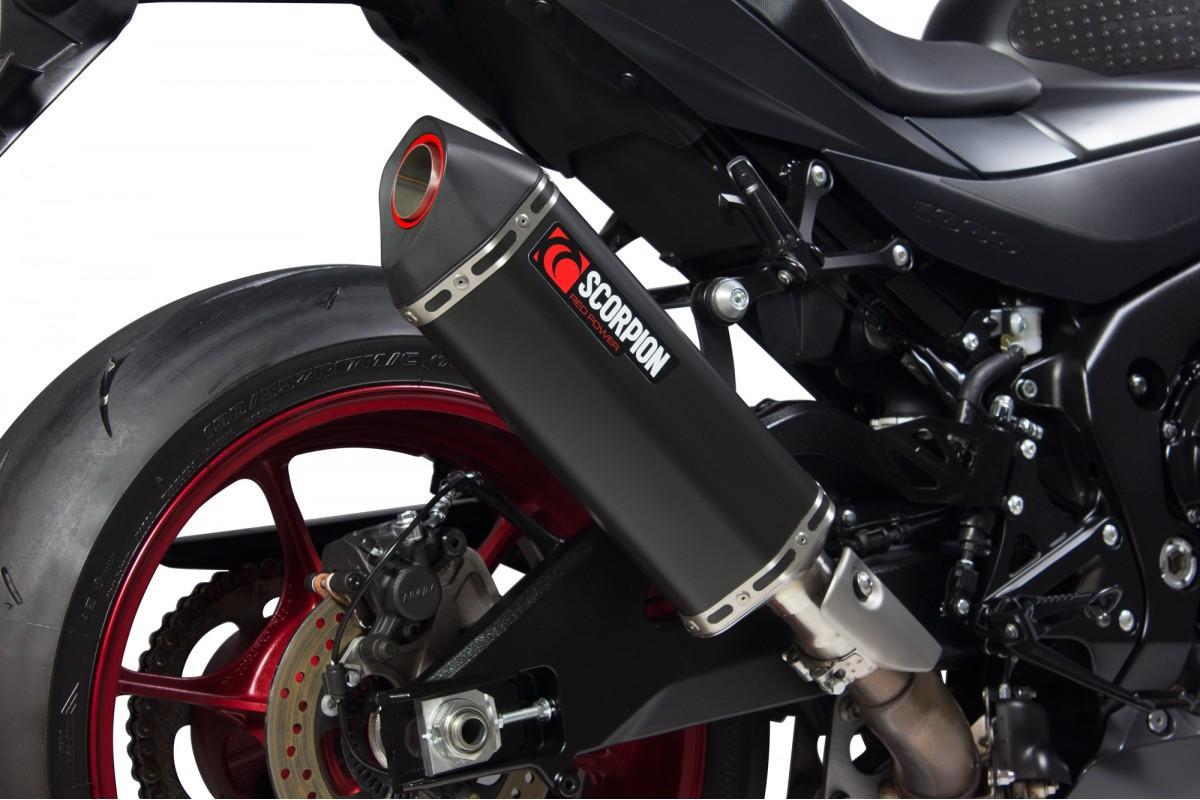 Suzuki GSX-R1000 2017-2018 Serket Parallel Slip-on Black Ceramic Coated Sleeve