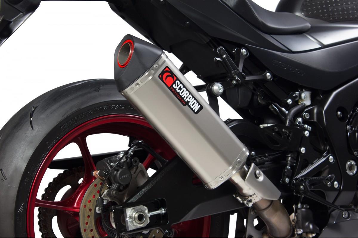 Suzuki GSX-R1000 2017-2018 Serket Parallel Slip-on Titanium Sleeve