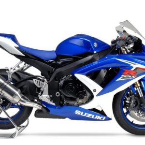 SUZUKI GSX-R600/750 08-10 R-77 Stainless Slip-On Exhaust, w/ Stainless Muffler