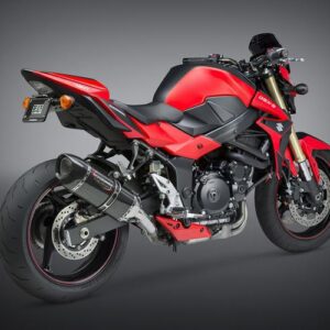 SUZUKI GSX-S750/Z 15-16 ALPHA Stainless Slip-On Exhaust, w/ Carbon Fiber Muffler