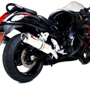 Suzuki GSX1300 R Hayabusa 2008-2017 Factory Oval Slip-on (Pair) Polished Stainless Steel Sleeve