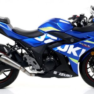 SUZUKI GSX 250 R17 HOMOLOGATED NICHROM PRO RACE SILENCER WITH WELDED LINK PIPE FOR ORIGINAL AND ARROW COLLECTOR
