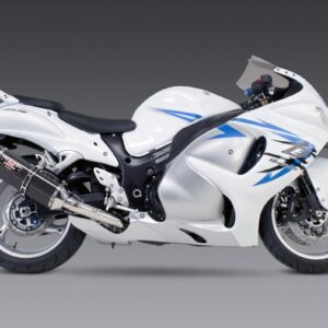 HAYABUSA 08-20 R-77 Stainless Slip-On Exhaust, w/ Carbon Fiber Mufflers