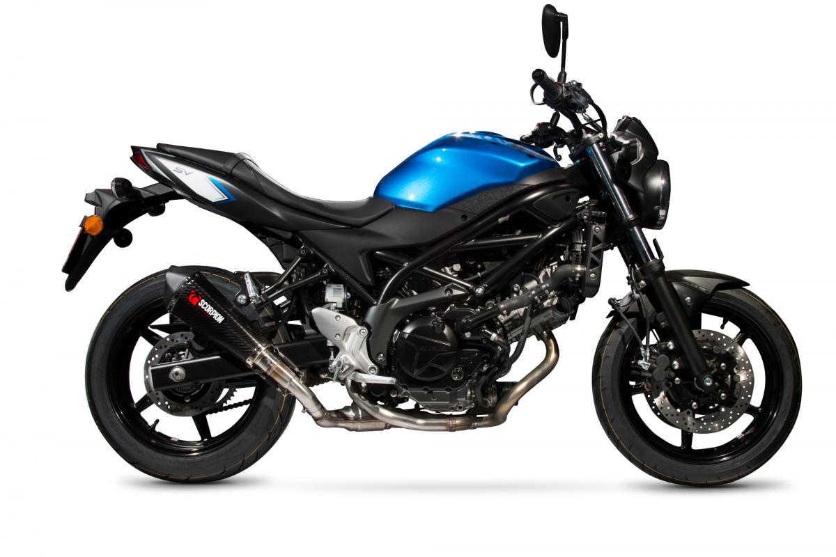 Suzuki SV650 (2016-2021) / SV650 X, (2018-2021) 2016-2021 Serket Taper Slip-on Carbon Fibre Sleeve - Bild 3