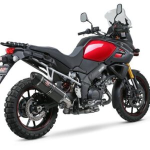 V-STROM 1000 14-19 R-77 Stainless Slip-On Exhaust, w/ Carbon Fiber Muffler