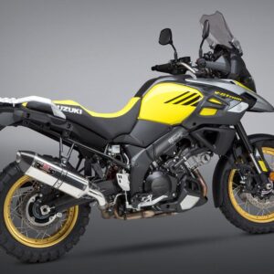 V-STROM 1000 14-19 R-77 Stainless Slip-On Exhaust, w/ Stainless Muffler