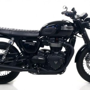 TRIUMPH BONNEVILLE T12016/19 T10017/19HOMOLOGATED NICHROM DARK PRO-RACING LH + RH SILENCERS