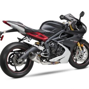 DAYTONA 675 13-17 ALPHA T Stainless Slip-On Exhaust, w/ Stainless Muffler