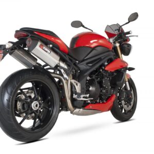 Triumph Speed Triple 1050 2011-2015 Serket Parallel Slip-on (Pair) Brushed Stainless Steel Sleeve