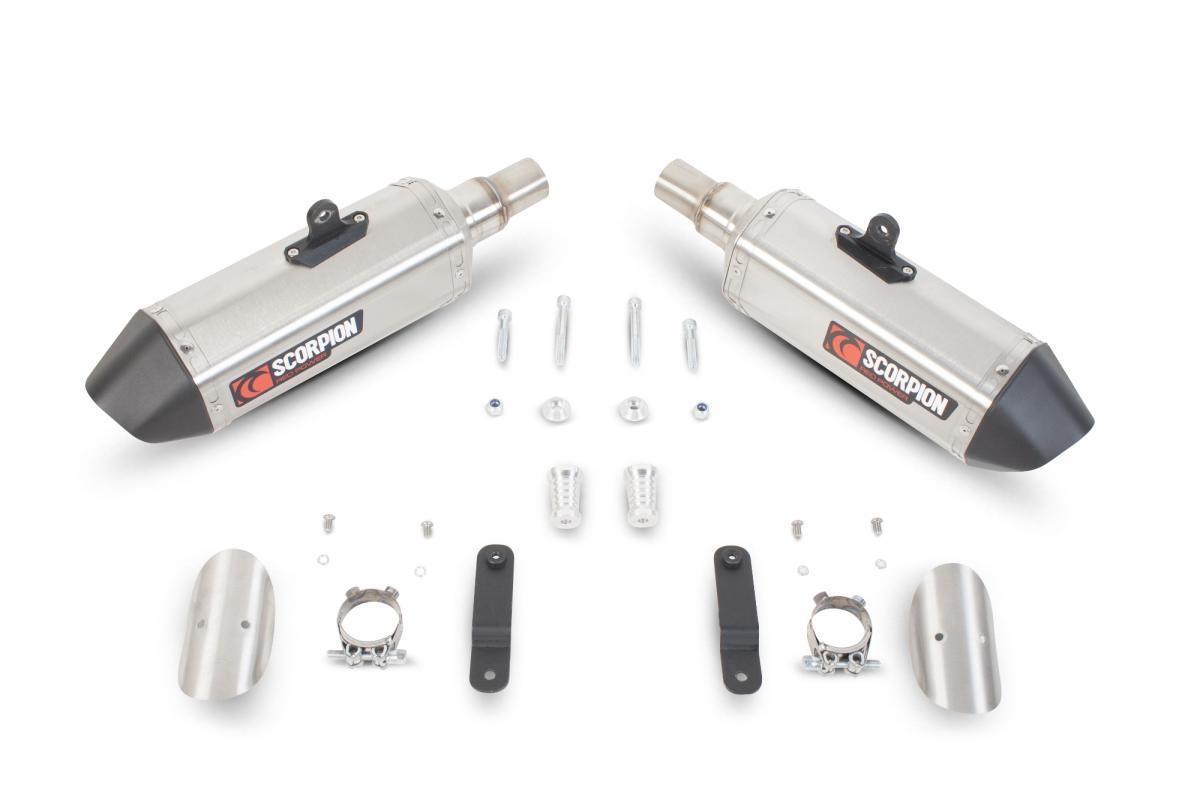 Triumph Speed Triple 1050 2011-2015 Serket Parallel Slip-on (Pair) Brushed Stainless Steel Sleeve - Bild 3