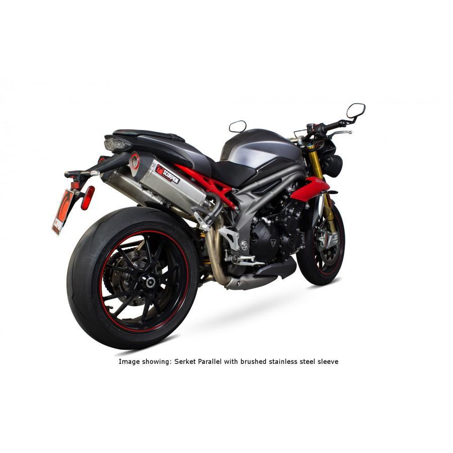 Triumph Speed Triple 1050 R 2016-2017 Serket Parallel Slip-on (Pair) Titanium Sleeve