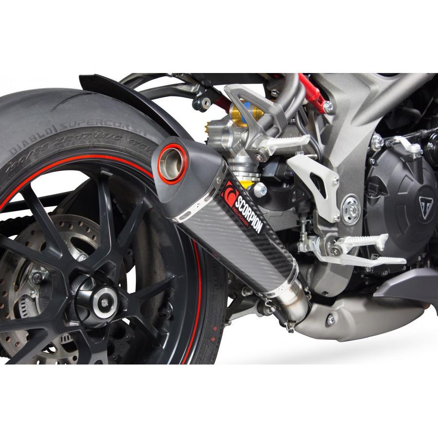Triumph Speed Triple 1050 R 2016-2017 Serket Taper Slip-on Carbon Fibre Sleeve - Bild 2